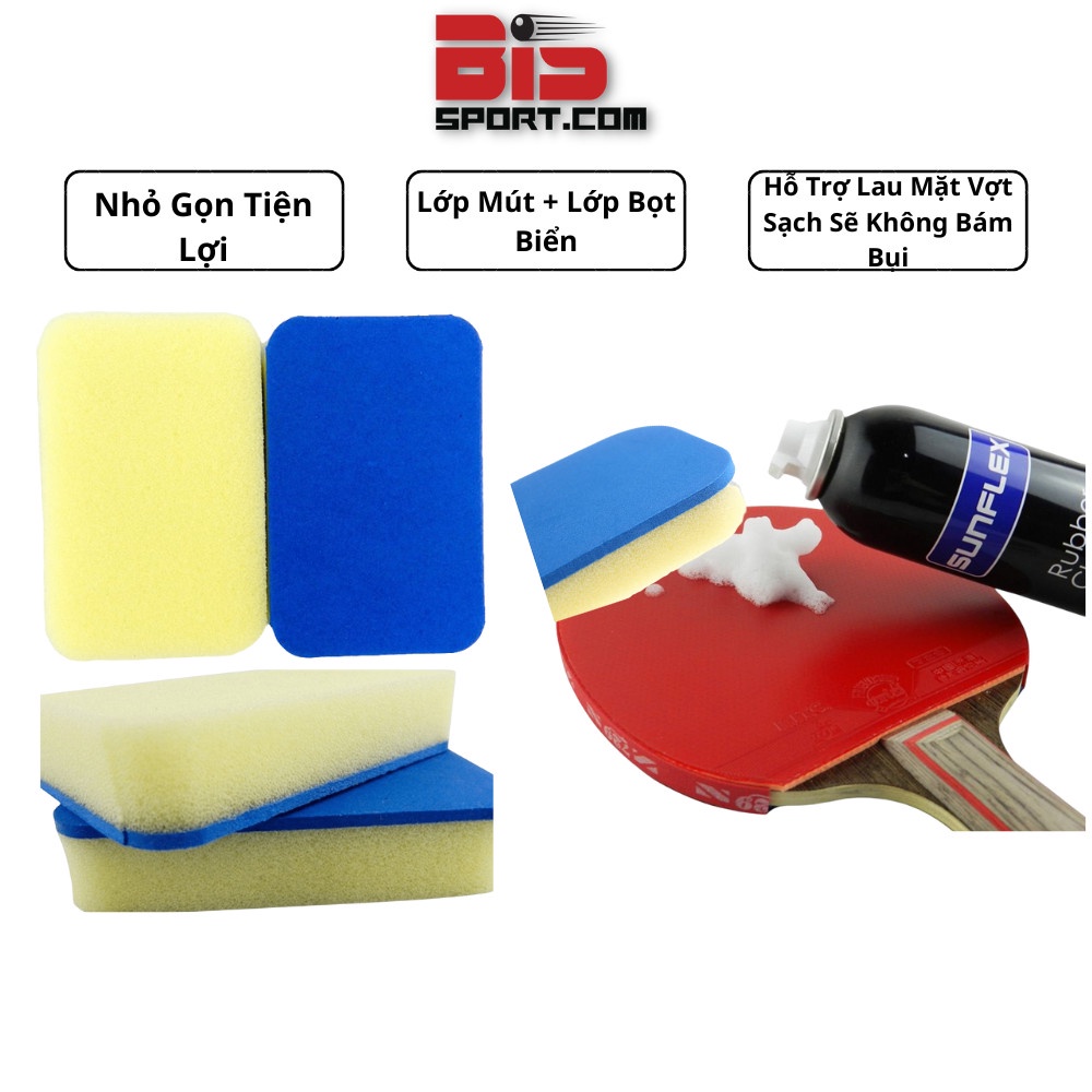 Mút vệ sinh mặt vợt bóng bàn chuyên dụng ( KHÔNG kèm dung dịch vệ sinh)