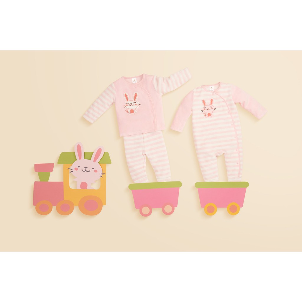 Bộ dài tay cài lệch băng lông Lullaby