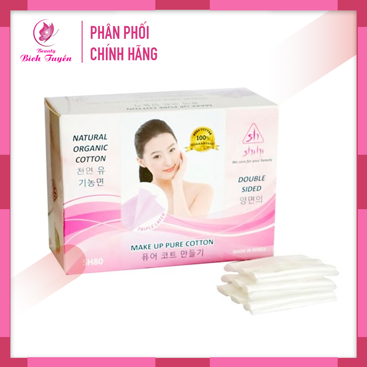 Bông Tẩy Trang SHISHI Hàn Quốc