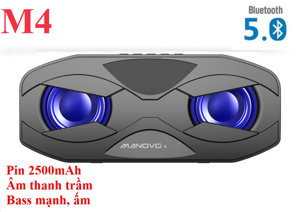 Loa Bluetooth MANOVO M4 âm thanh trầm cực hay