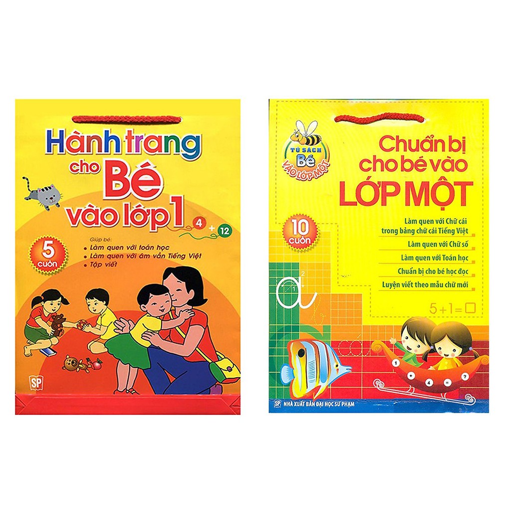 Sách - Combo sách cho bé vào lớp 1: Chuẩn bị cho bé vào lớp một và Hành trang cho bé vào lớp 1