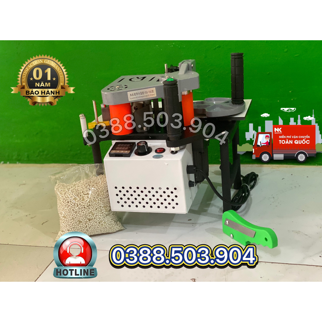 Máy dán cạnh gỗ cầm tay DW300 ( tặng keo hạt và 1 dao gọt cạnh )