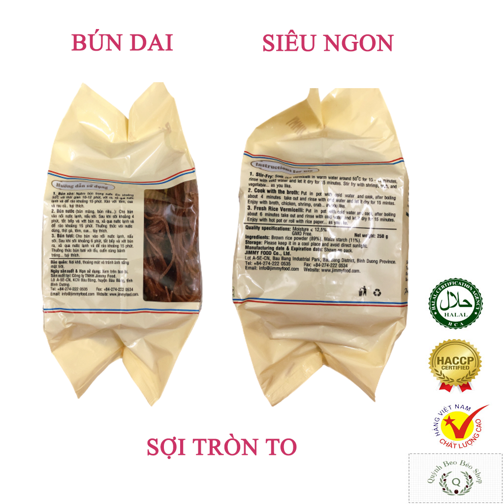 Bún gạo lứt Jimmy 250g
