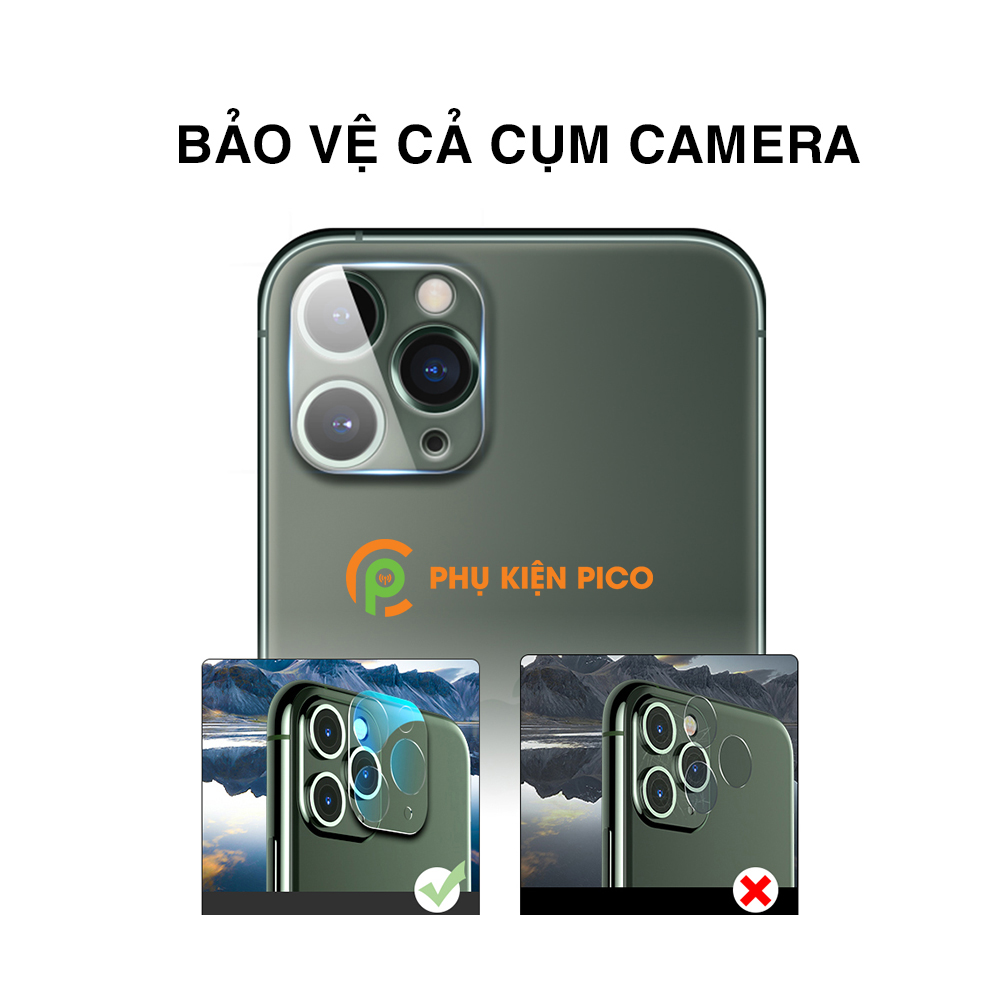 Cường lực camera Iphone 11 / Iphone 11 Pro / Iphone 11 Pro Max full camera độ cứng 9H - Dán camera Iphone 11 Series