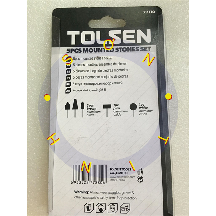 Bộ 5 mũi đá mài Tolsen 77110