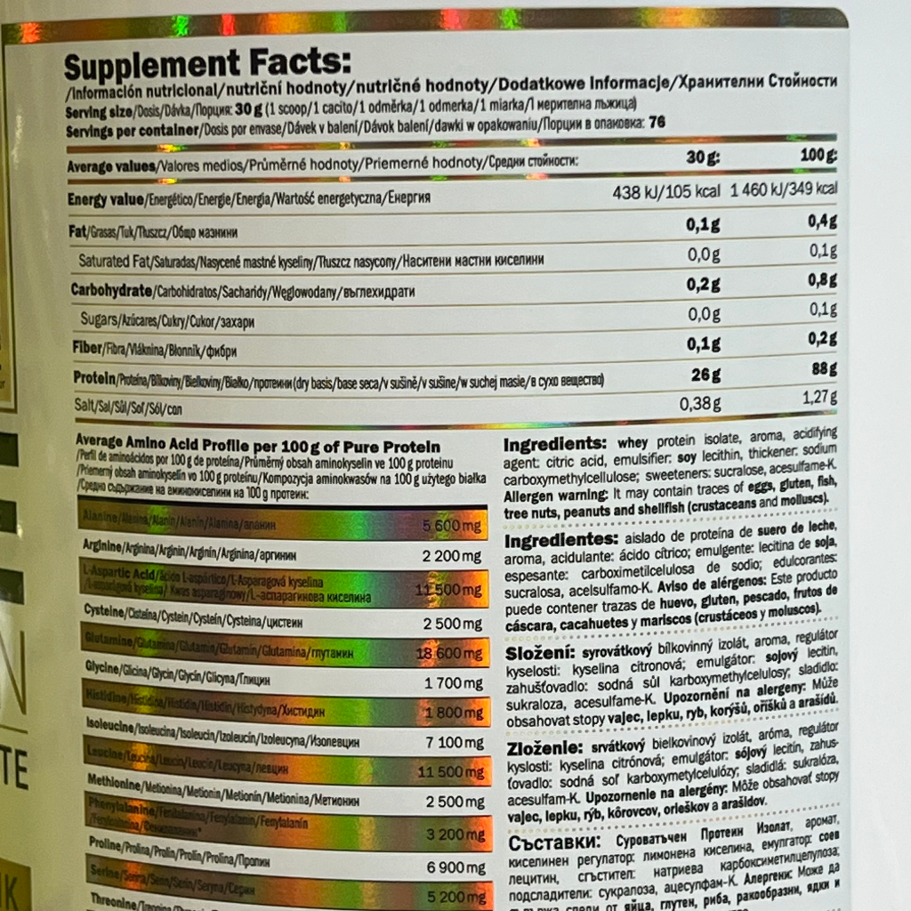 Sữa Tăng Cơ Amix Gold Isolate Whey Protein 2.3Kg ( 5Lbs )