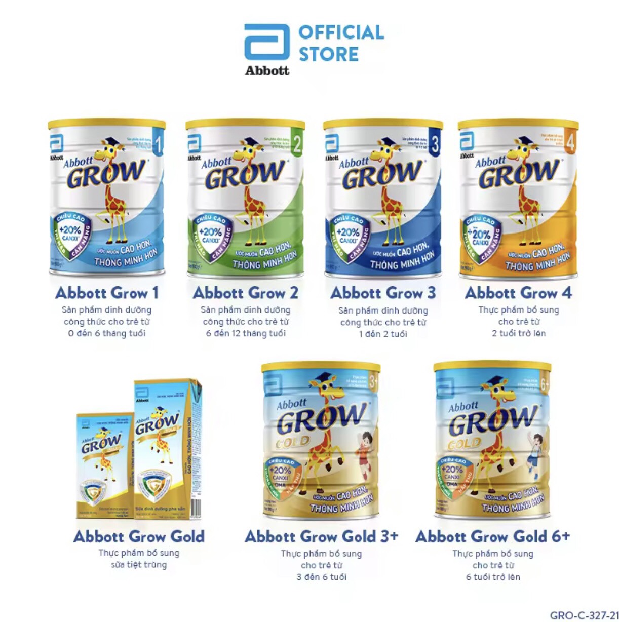 Sữa Bột Abbott Grow 4 - Hộp 1,7kg (Cho bé 2 tuổi trở lên) (lon)