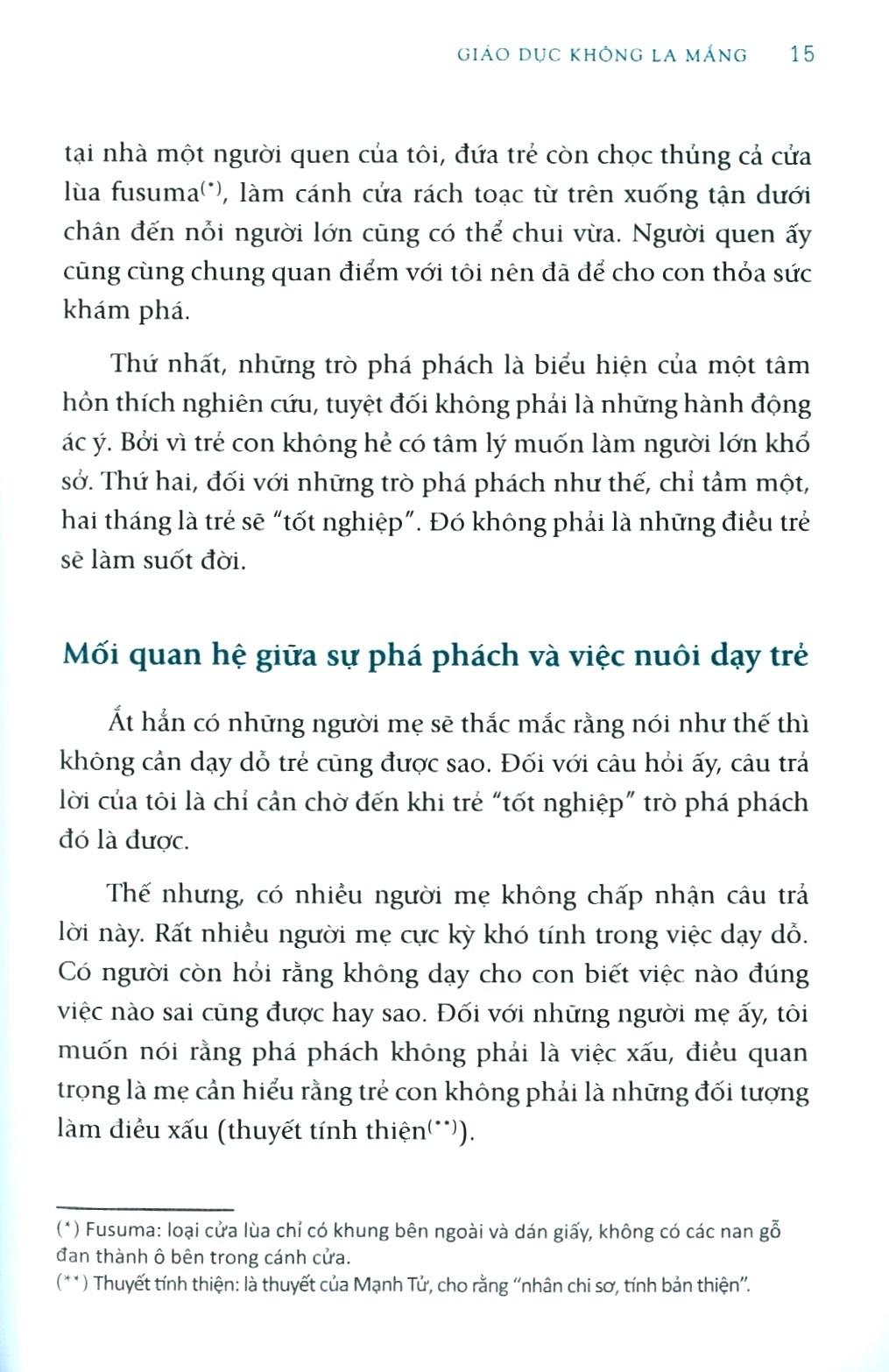 Giáo Dục Không La Mắng