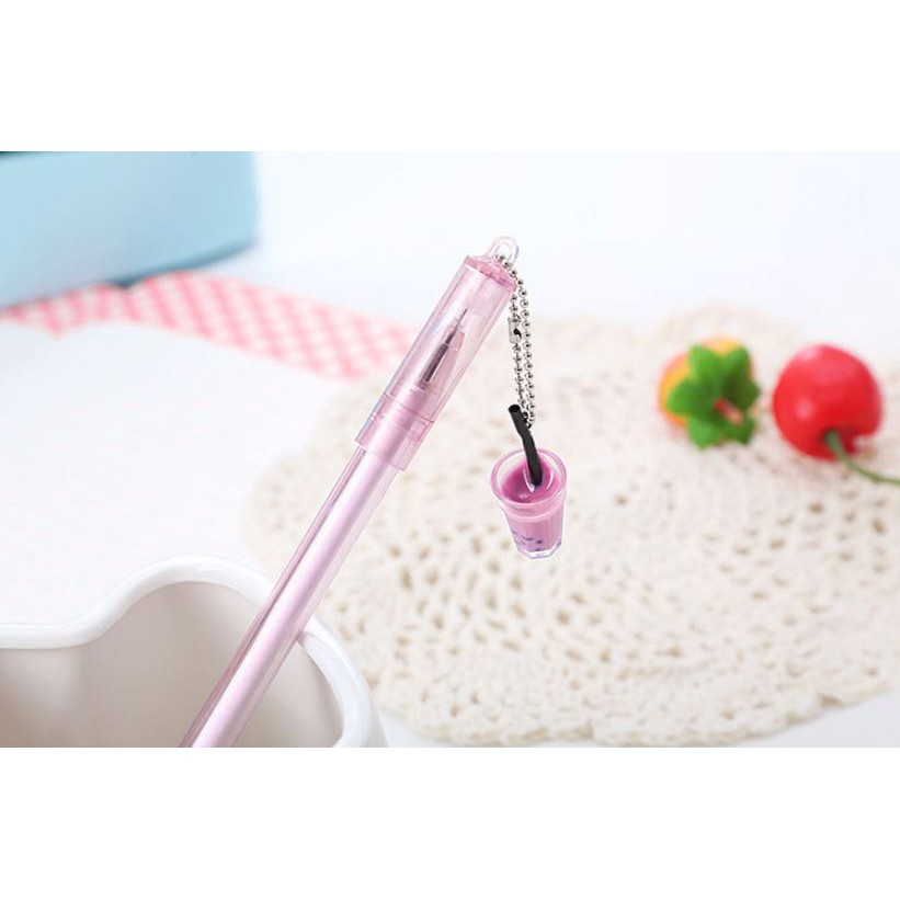 Bút Gel Nước Mực Đen Ly Trà Sữa H68