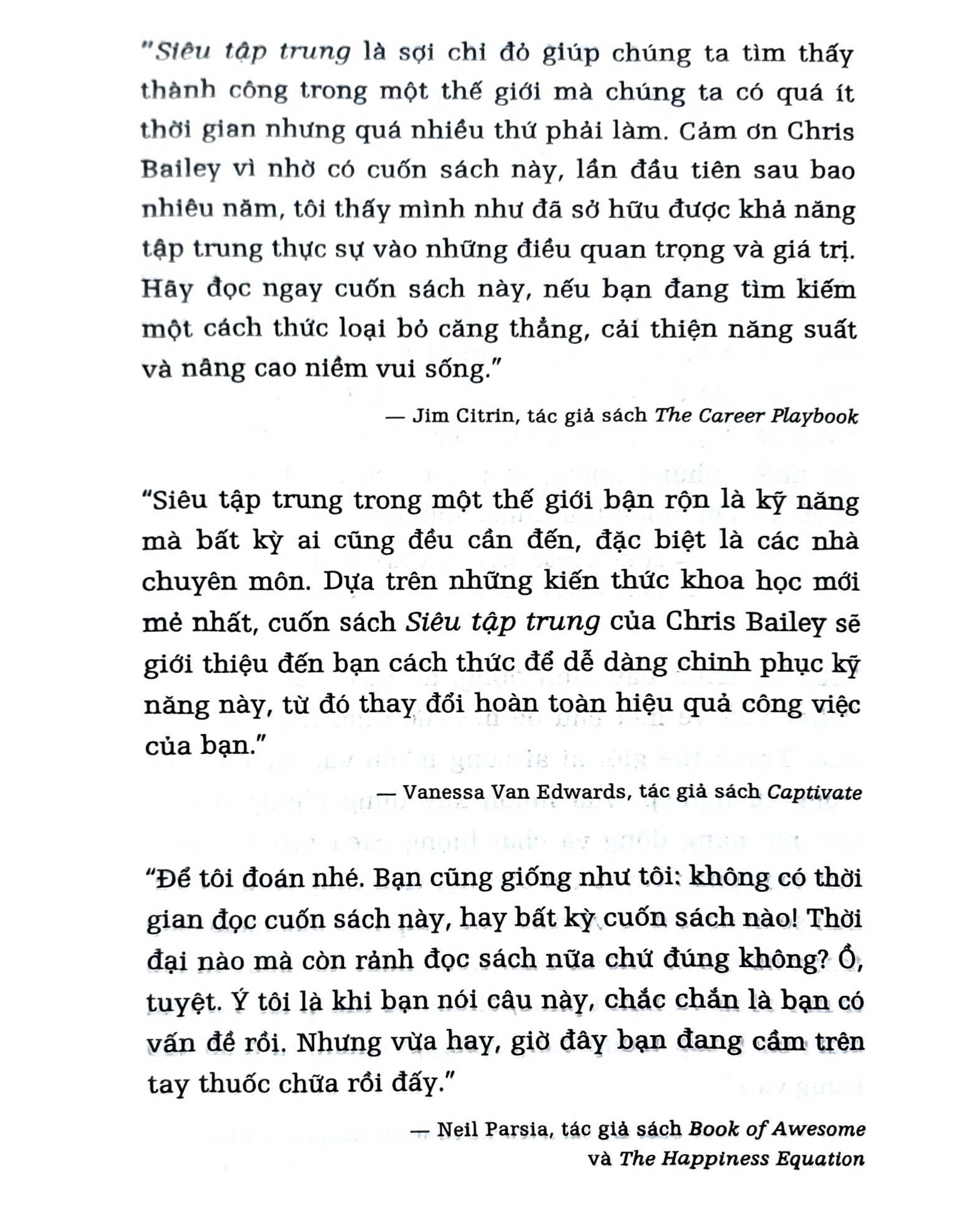 Sách - Siêu tập trung - Chris Bailey