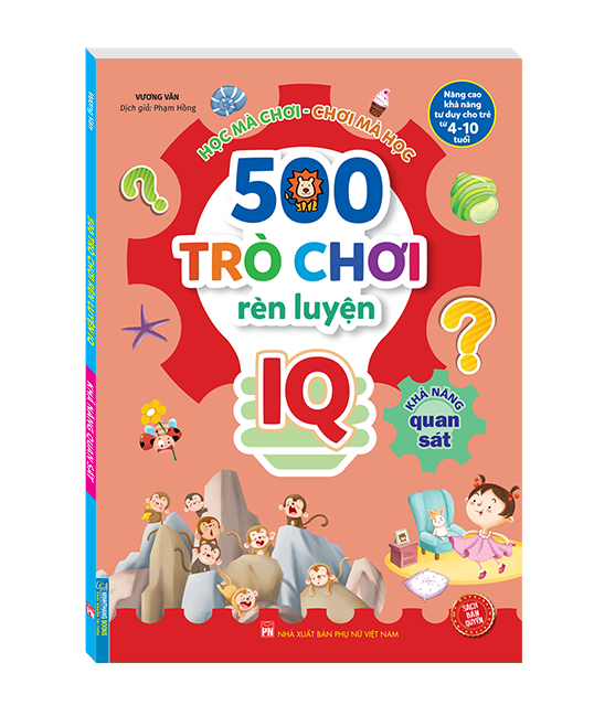 Sách - 500 trò chơi rèn luyện iq - khả năng quan sát