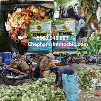 Chế phẩm sinh học Emic. Ủ rác thải nhà bếp. ủ phân cá. Gói 200gr