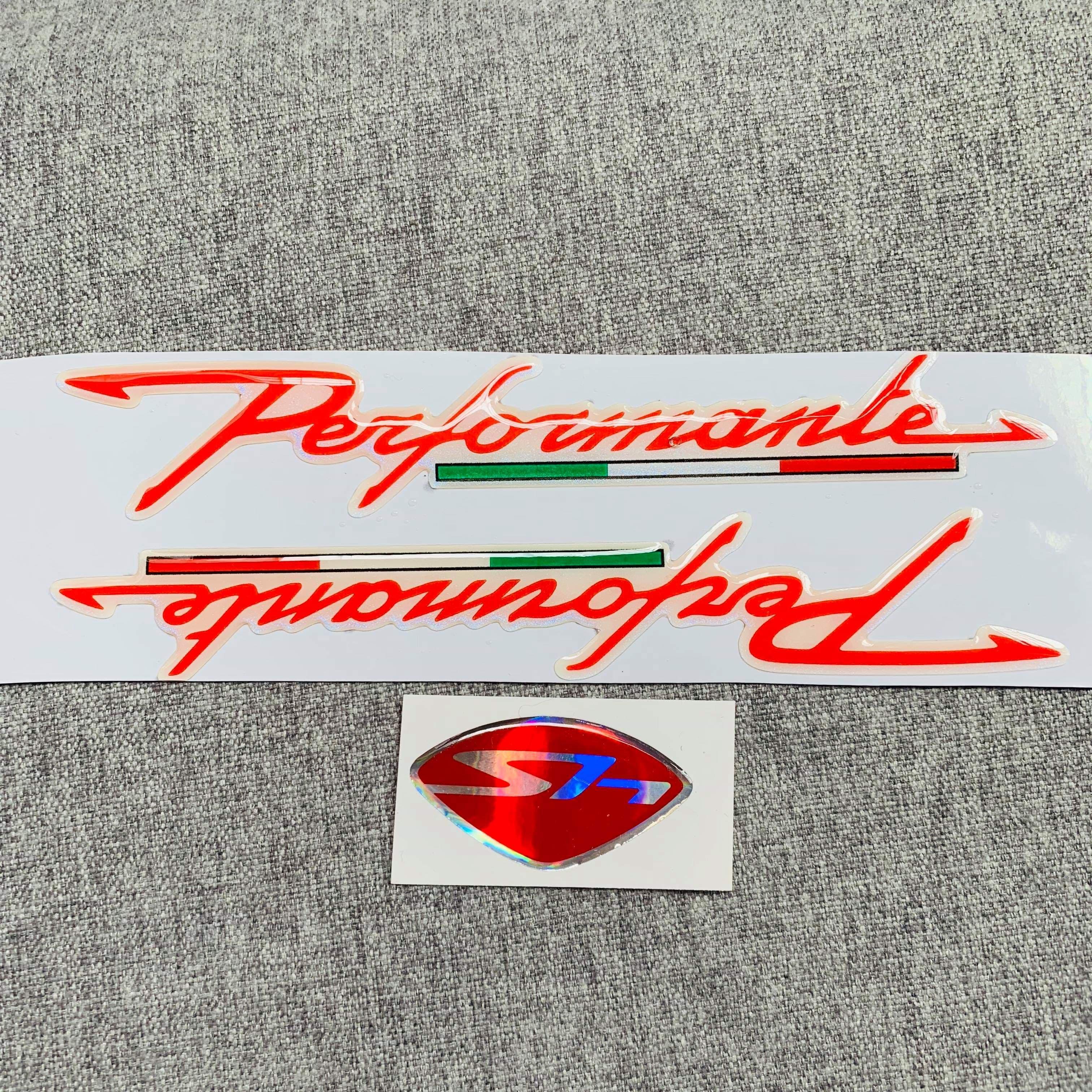 [DECAL] TEM CHỮ NỔI SH KẾT HỢP CHỮ NỔI PERFORMANTE SANG TRỌNG CHO XE SHVN,SH Ý (MÀU ĐỎ RỰC LỬA)