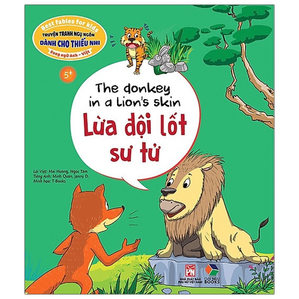Fahasa - Truyện Tranh Ngụ Ngôn Dành Cho Thiếu Nhi: Lừa Đội Lốt Sư Tử (Song Ngữ Anh - Việt)