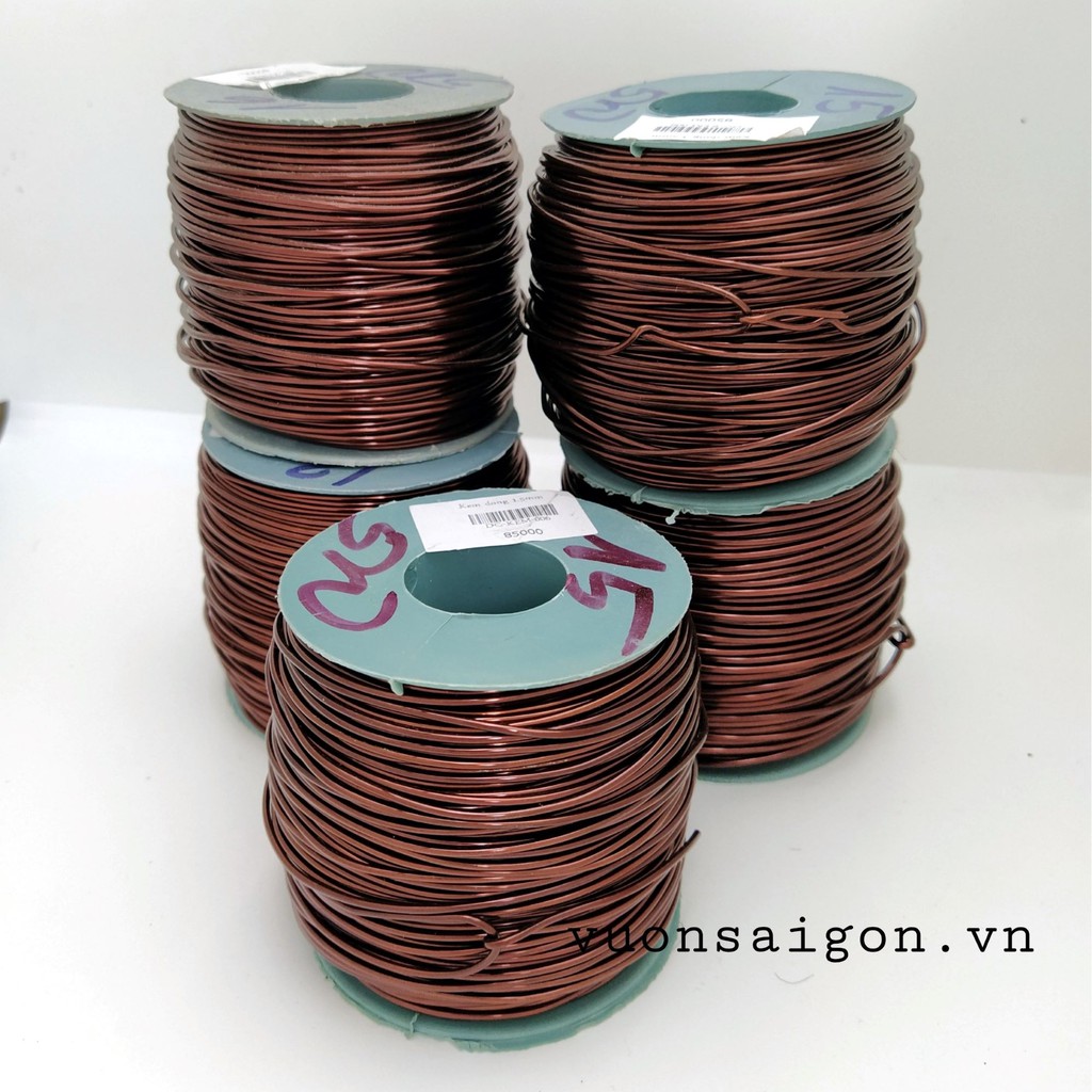 Kẽm đồng uốn cây kiểng cuộn 500gr dùng để uốn cây kiểng, uốn cành bonsai (Vườn Sài Gòn - Vuon Sai Gon)