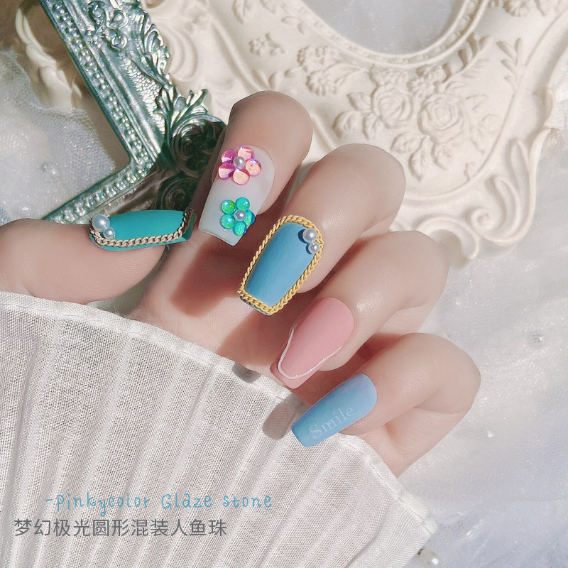 Đá giọt sương đính móng, đá giọt nước trang trí nail mix size