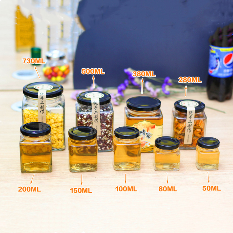 Hũ thủy tinh vuông 50ml
