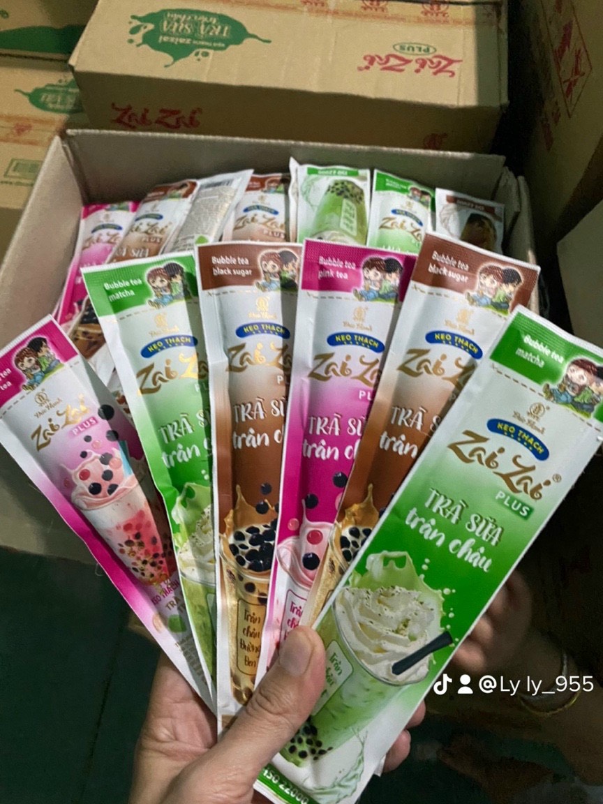 Thạch zai zai trà sữa chân trâu mới-Hàng chuẩn công ty