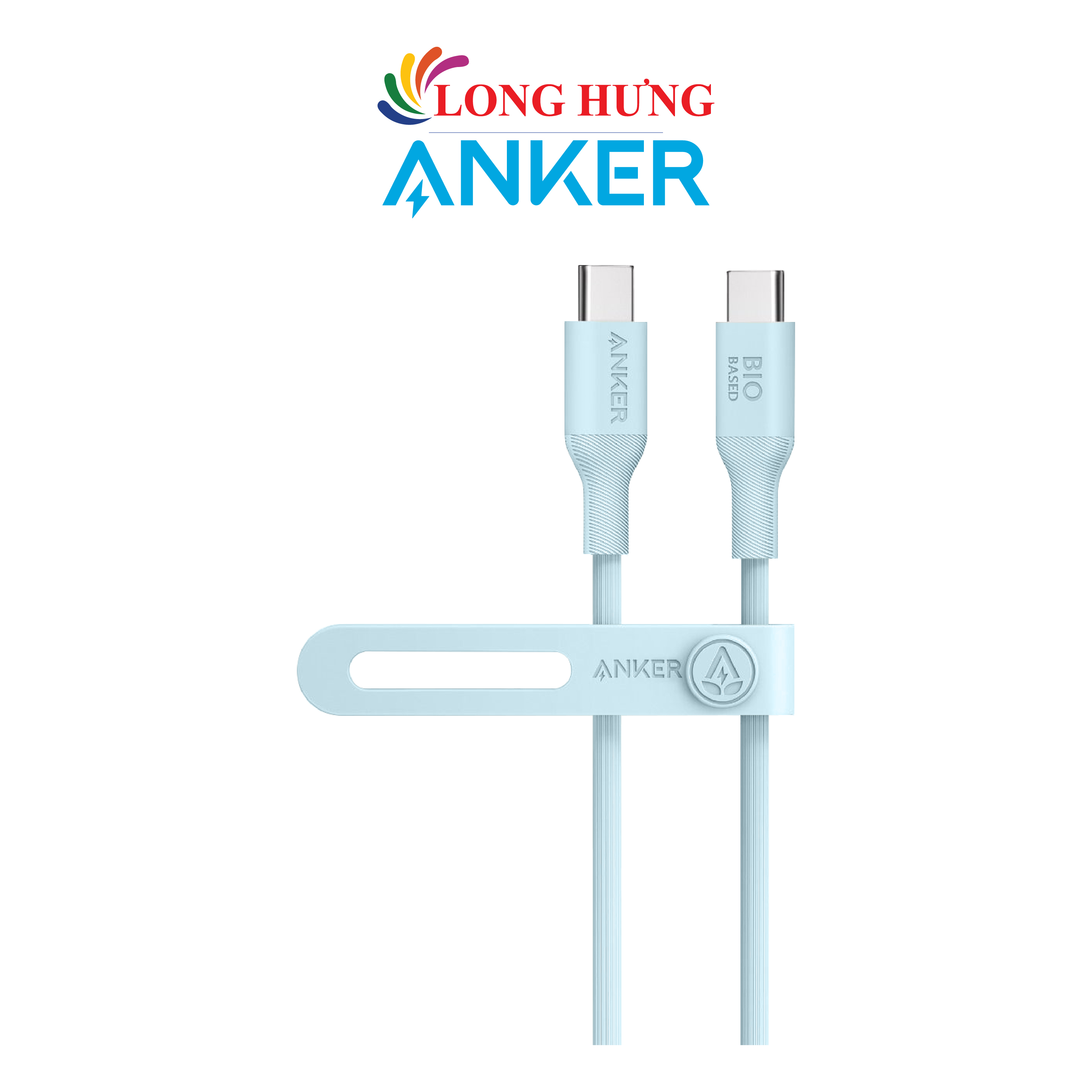 Cáp usb type-c to type-c anker 544 tpe bio-based cable 140w 0.9m a80f1/1.8m a80f2 - hàng chính hãng - tiêu chuẩn an toàn usb-if, tuổi thọ trung bình 90% với 20.000 lần uốn cong