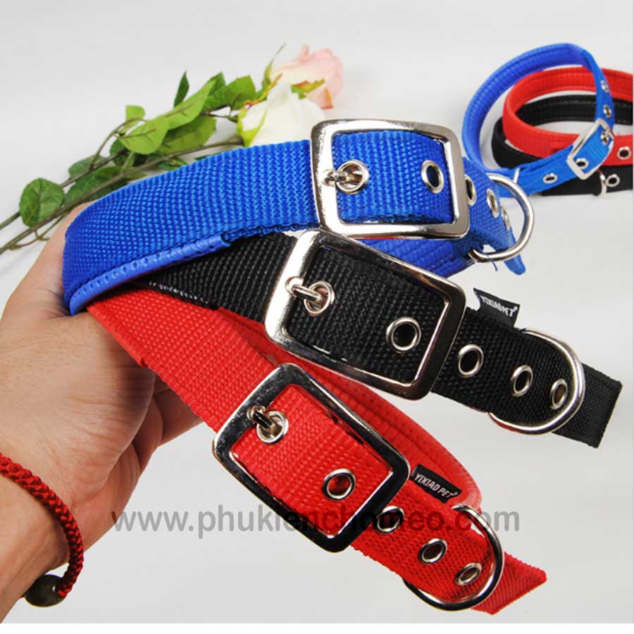 Vòng cổ đệm khóa xịn cho chó size 4.0 (25-35kg)