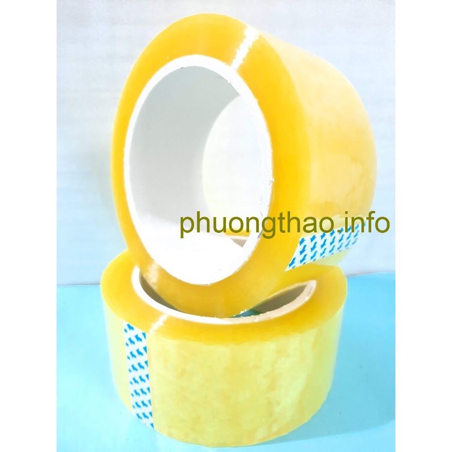 1 Cuộn băng dính đóng hàng, dán thùng siêu dính lõi mỏng.
