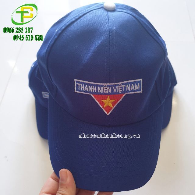 Nón kết đoàn, Nón đoàn thanh niên logo thêu, mũ kết đoàn thanh niên