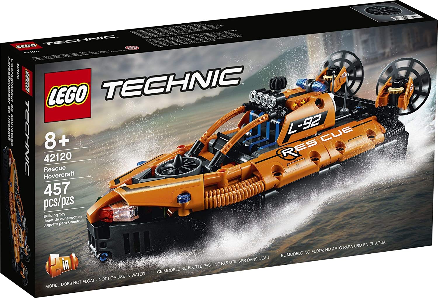 Đồ chơi LEGO TECHNIC - Ca nô Đệm Khí Cứu Hộ - 42120