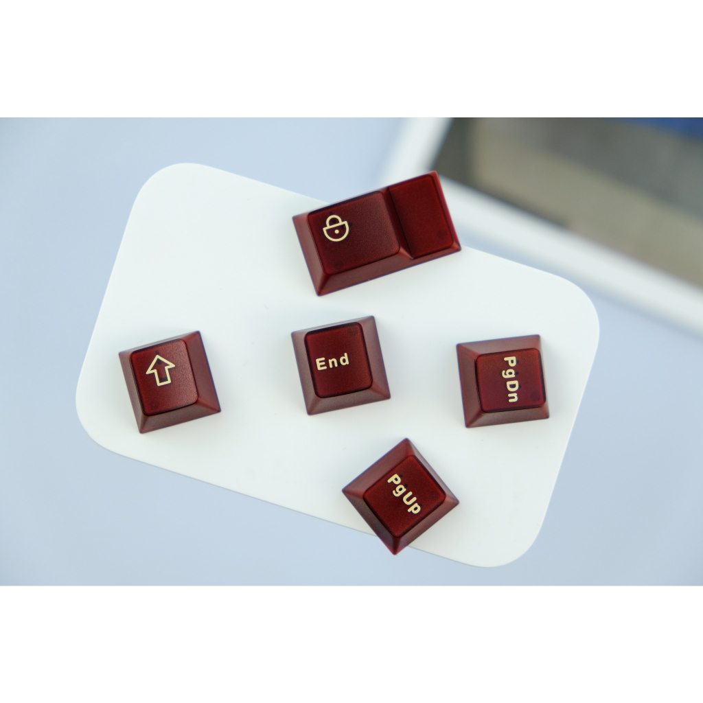 Keycap PAGY RED Aifei | Keycap Aifei Icon 121 nút ABS Double Shot