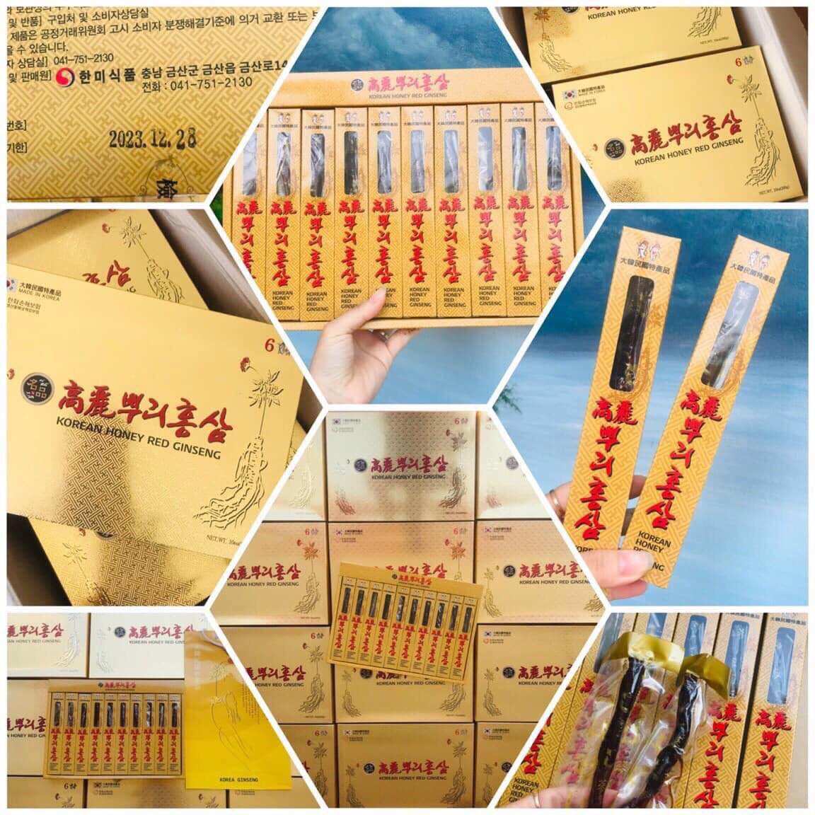 SÂM NGUYÊN CỦ TẨM MẬT ONG HÀN QUỐC