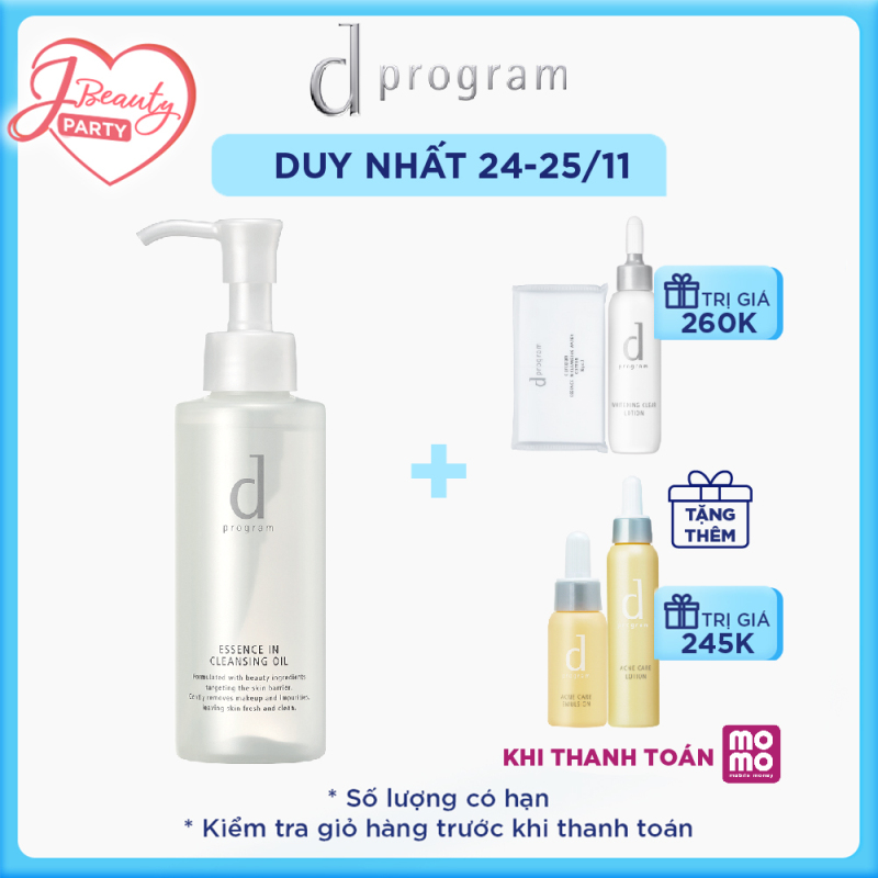 Dầu Tẩy Trang Dưỡng Da D PROGRAM Essence in Cleansing Oil 120ml