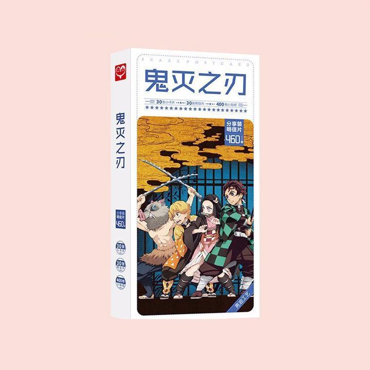 Hộp ảnh Postcard Kimetsu No Yaiba Diệt Quỷ Cứu Nhân truyện tranh Thanh gươm diệt quỷ bộ ảnh có ảnh dán sticker lomo bưu thiếp