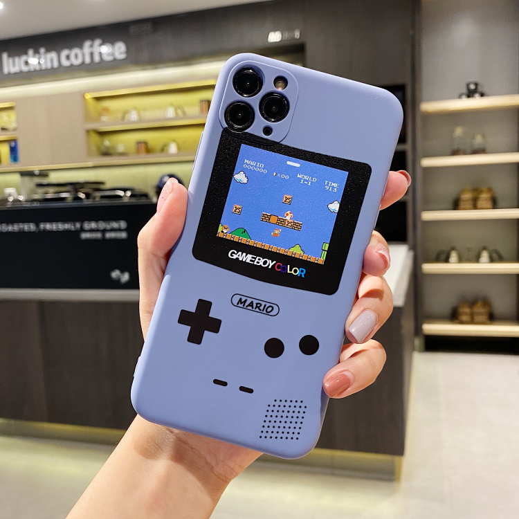 Ốp Lưng Silicon Màu Bảo Vệ CAMERA Super Mario