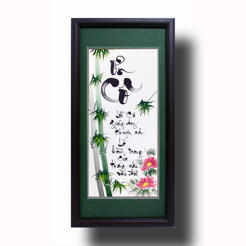 Tranh treo tường - Thư pháp Chữ Thầy 02 - Tranh Mỹ Thuật Minh Hiền