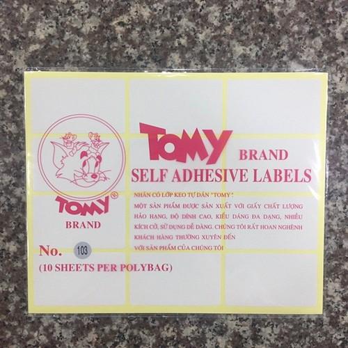 Combo 10 xấp Giấy decal Tomy A5 nhãn dán