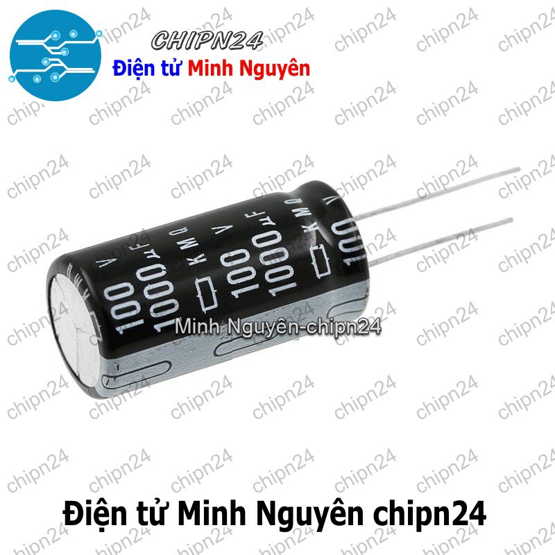 [1 con] (J7) Tụ hóa 1,000uF 100V Đen (18x35mm) (1000uF 100V) - HH001661