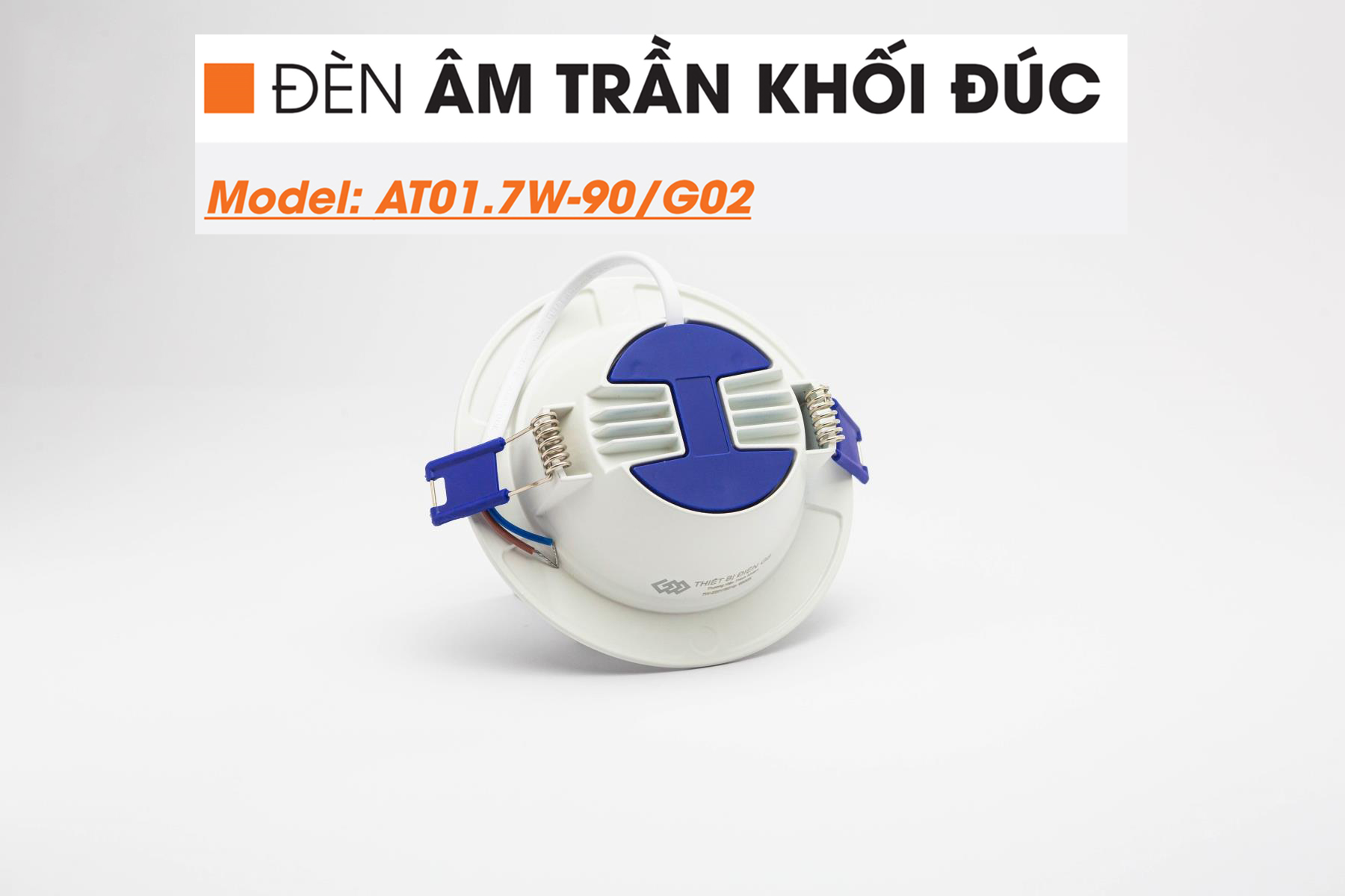 ( Bảo Hành 2 Năm )ĐÈN LED DOWNLIGHT ÂM TRẦN (7W - Phi 90 ) ( 9W - Phi 110) ( KHỐI ĐÚC )( Nguồn Liền ),Siêu Sáng Tiết Kiệm Điện,