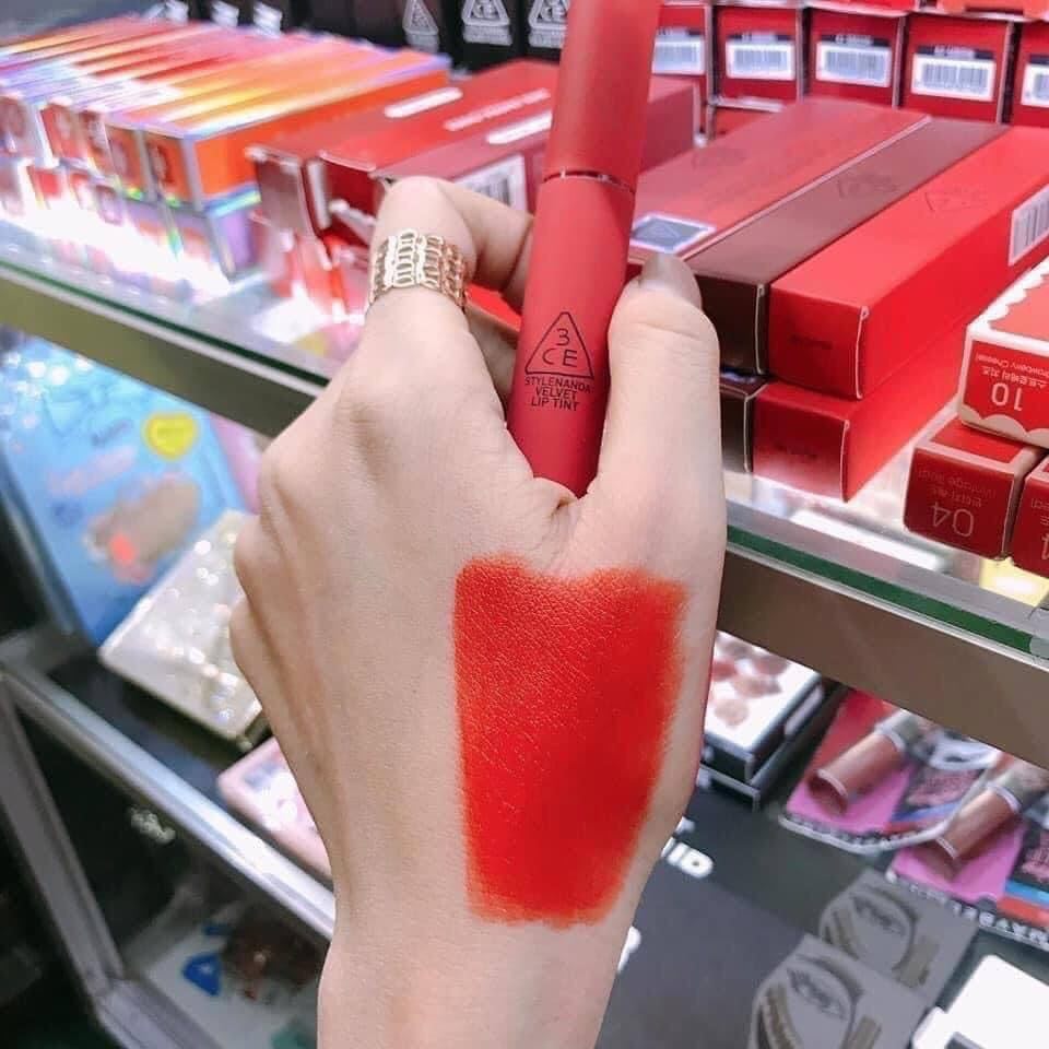 Son Kem Lì 3CE Velvet Lip Tint 4g .(Childlike-màu đỏ cam)