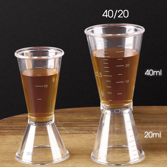 Jigger Đong Định Lượng 2 Đầu - 40ml/20ml - 10ml/20ml