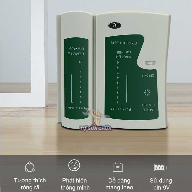 BỘ KIỂM TRA CÁP MẠNG RJ45-RJ11 CABLE TESTER
