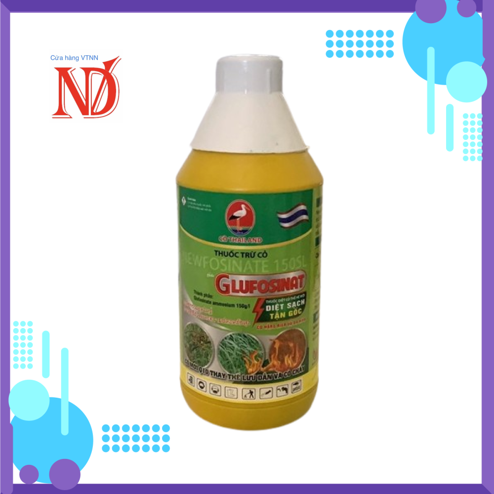 Trừ cỏ glufosinate 150sl - 900ml - con cò thái lan