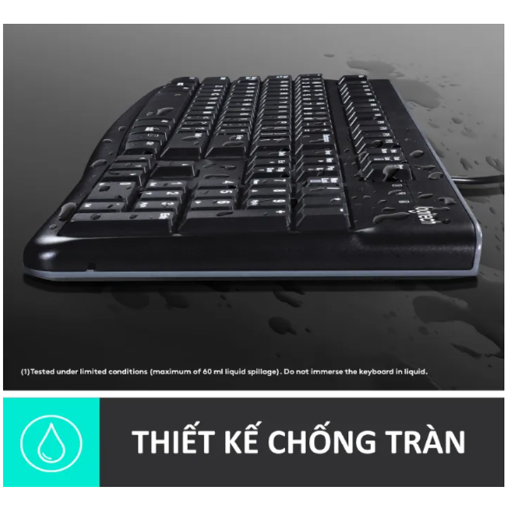 Bàn Phím Có Dây Logitech K120 BỀN BỈ VÀ CHỐNG NƯỚC \ Limeide K15