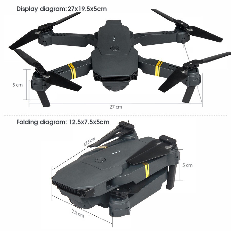 Flycam wifi E58 camera HD 4K tặng túi đựng