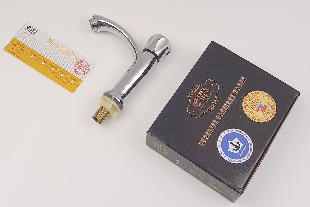 (Có video) Vòi lavabo lạnh Eurolife EL-LL100 (Trắng bạc)