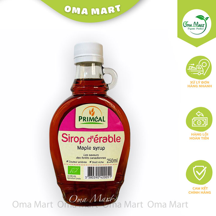 Siro cây phong hữu cơ Primeal 250ml