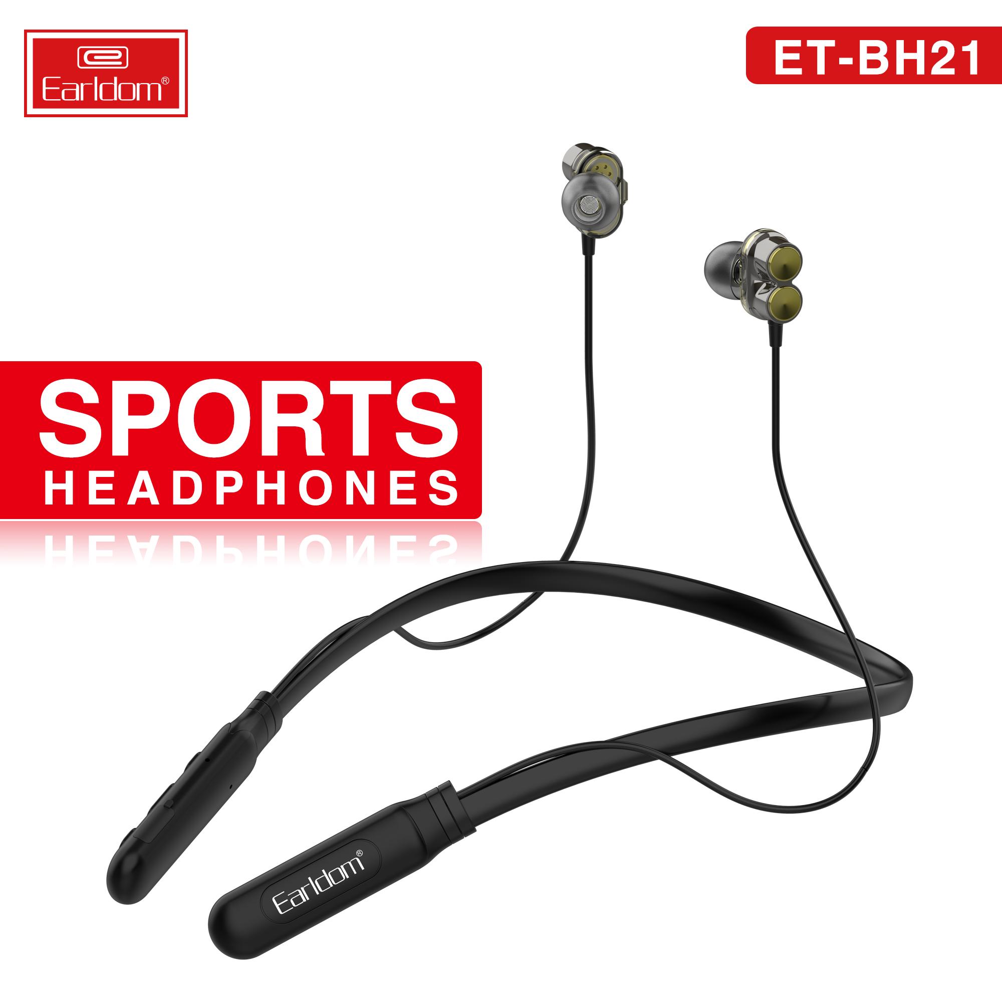 Tai Nghe Bluetooth Earldom BH21 (2 Tai, Có Dây)