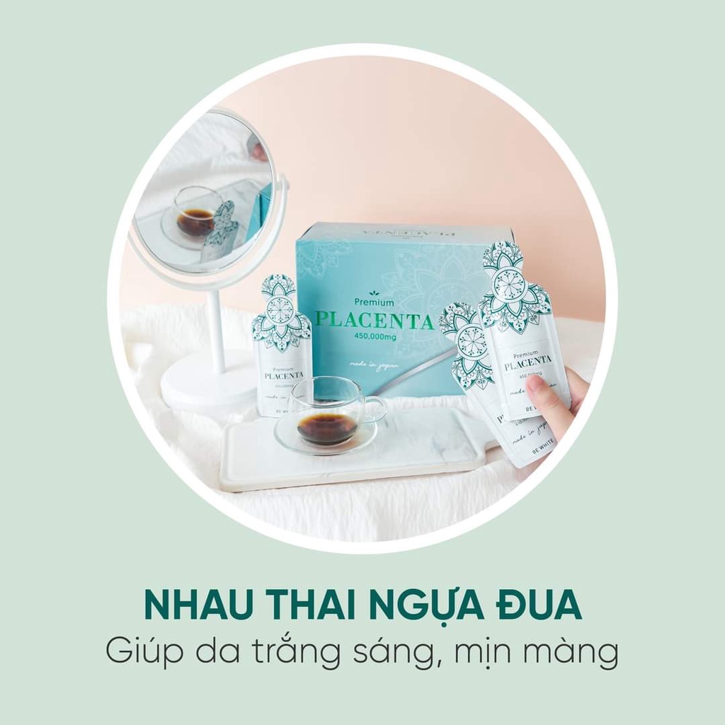 NHAU THAI NGỰA ĐUA BEWHITE PLACENTA 450000MG