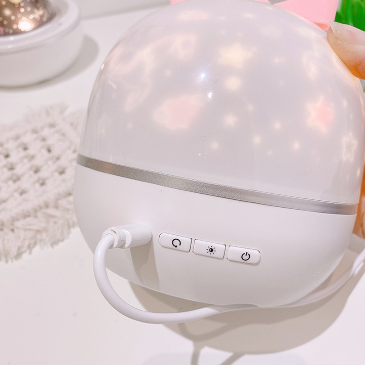 Đèn Ngủ Chiếu Sao Xoay 360 Độ Tự Động