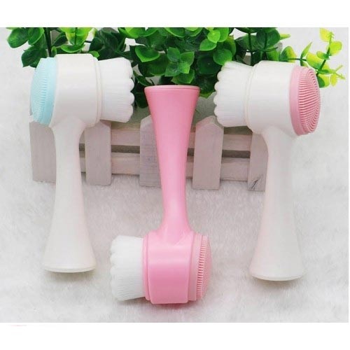 [HCM]Cọ Massage Rửa Mặt Silicon 2 Đầu - Mẫu mới