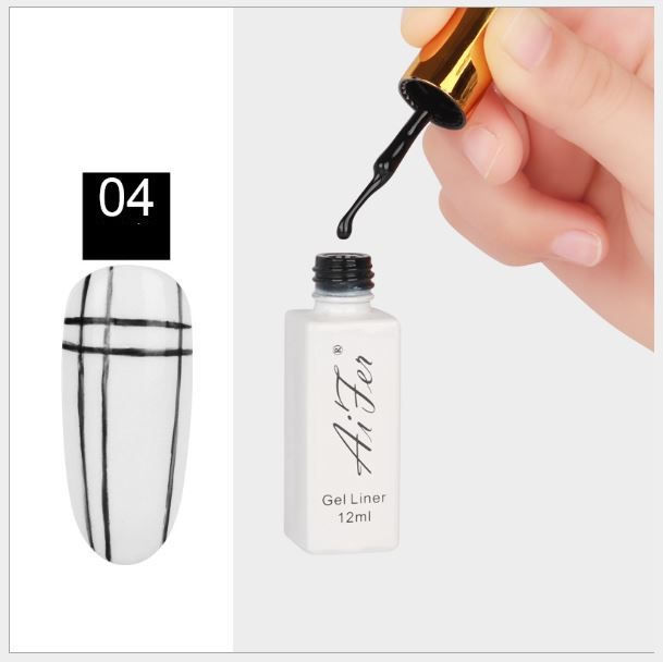 Cọ nét sơn siêu mảnh vẽ móng Aifer chai 12ml