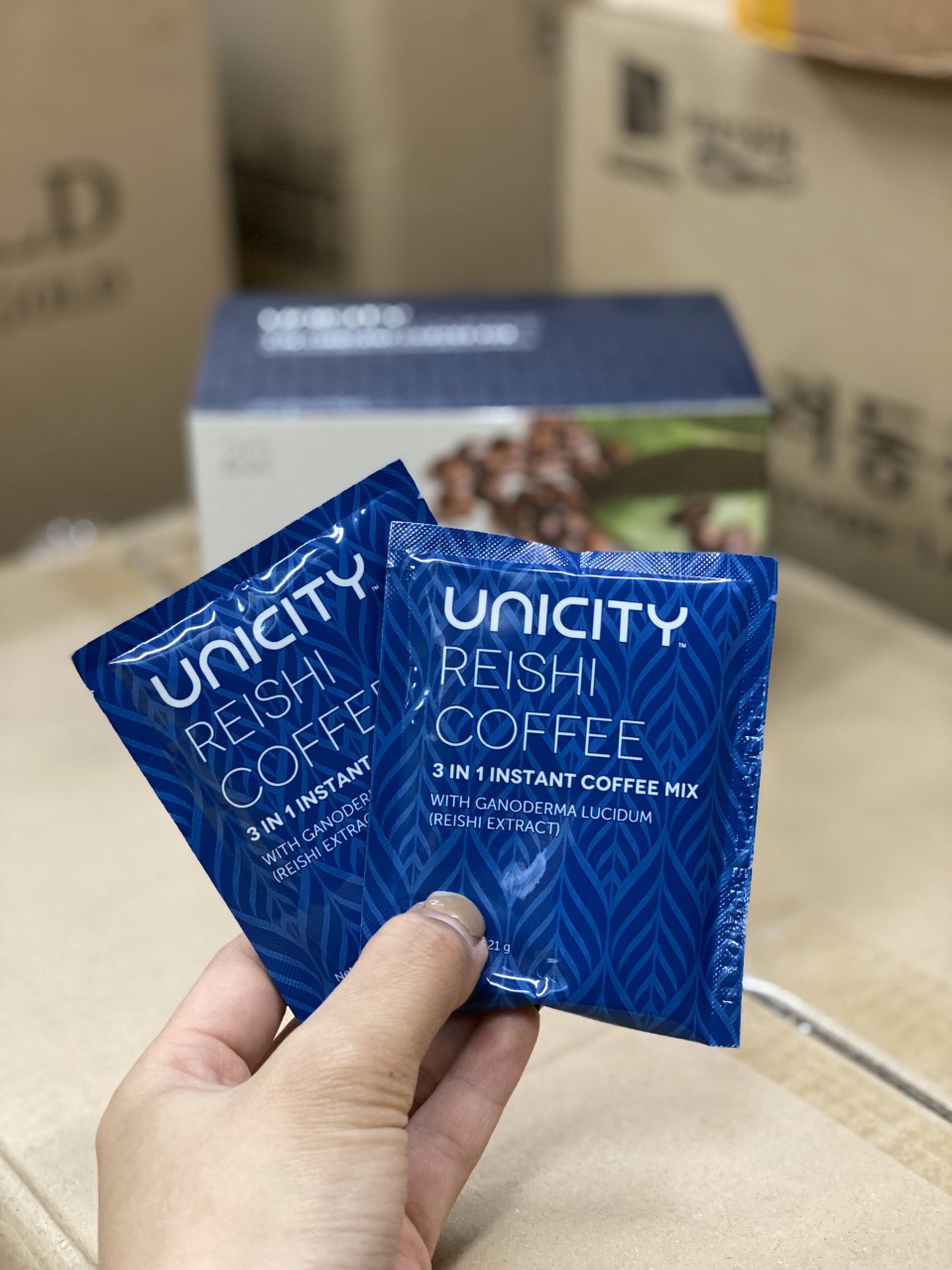 Cà Phê Nấm Linh Chi Đỏ (Bio Reishi Coffee ) Hộp 20 gói